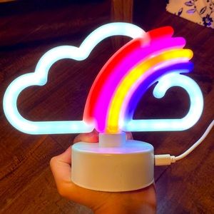 Selling a cute rainbow neon sign!